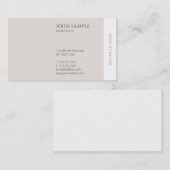 Modern Professioneel Minimalistisch Elegant Trendy Visitekaartje (Voorkant / Achterkant)