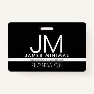 Modern professioneel minimalistisch ontwerp   Zwar Badge