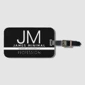 Modern professioneel minimalistisch ontwerp | Zwar Bagagelabel (Voorkant (horizontaal))