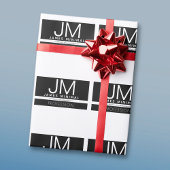 Modern professioneel minimalistisch ontwerp | Zwar Cadeaupapier