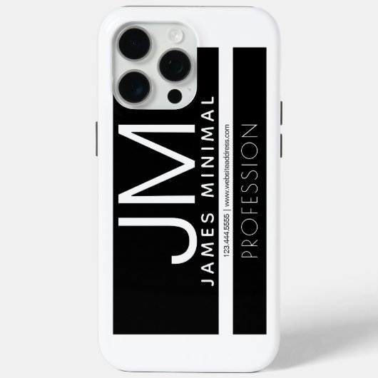 Modern professioneel minimalistisch ontwerp | Zwar Case-Mate iPhone Case (Achterkant)