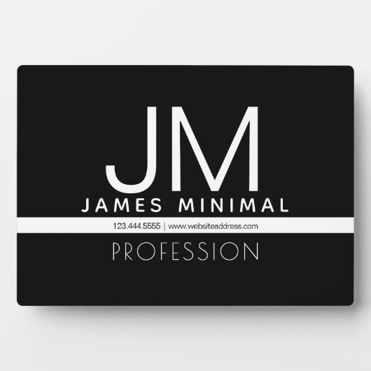 Modern professioneel minimalistisch ontwerp | Zwar Fotoplaat (voorkant)