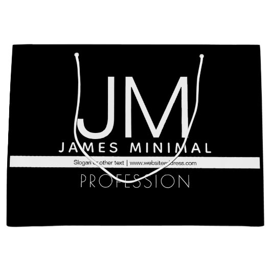 Modern professioneel minimalistisch ontwerp | Zwar Groot Cadeauzakje (Voorkant)