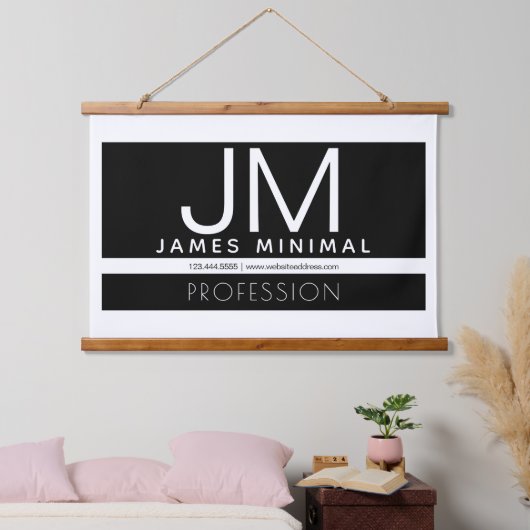 Modern professioneel minimalistisch ontwerp | Zwar Hangend Wandkleed (Slaapkamer)