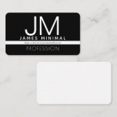 Modern professioneel minimalistisch ontwerp | Zwar Informatiekaartje (Voorkant / Achterkant)