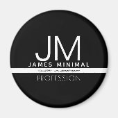 Modern professioneel minimalistisch ontwerp | Zwar Magneet (Voorkant)