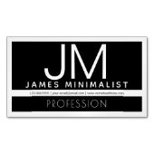 Modern professioneel minimalistisch ontwerp | Zwar Magnetisch Visitekaartje (Voorkant)