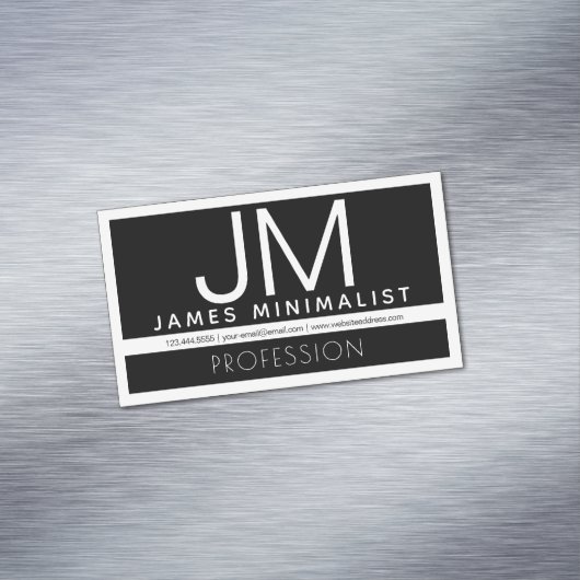 Modern professioneel minimalistisch ontwerp | Zwar Magnetisch Visitekaartje (Voorbeeld)