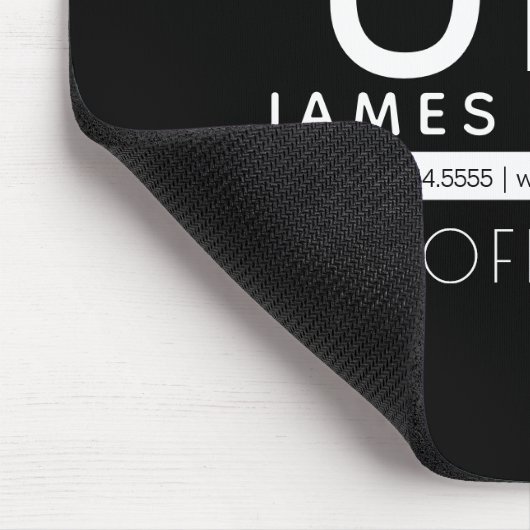 Modern professioneel minimalistisch ontwerp | Zwar Muismat (Hoek)