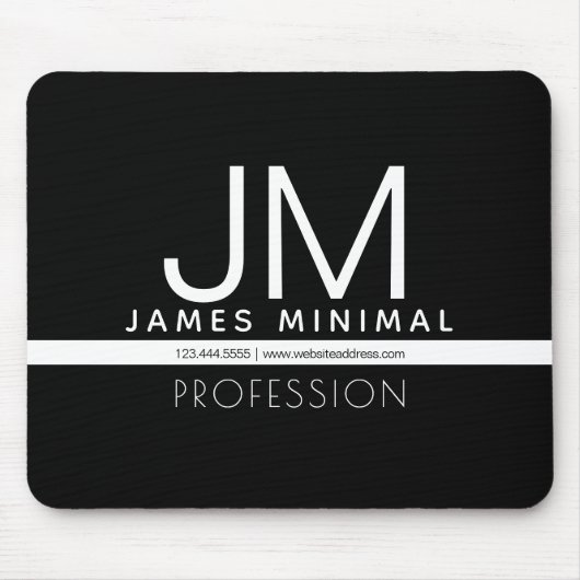 Modern professioneel minimalistisch ontwerp | Zwar Muismat (Voorkant)