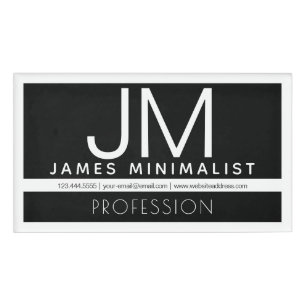 Modern professioneel minimalistisch ontwerp   Zwar Naambadge