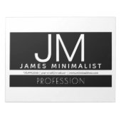 Modern professioneel minimalistisch ontwerp | Zwar Notitieblok (Voorkant)