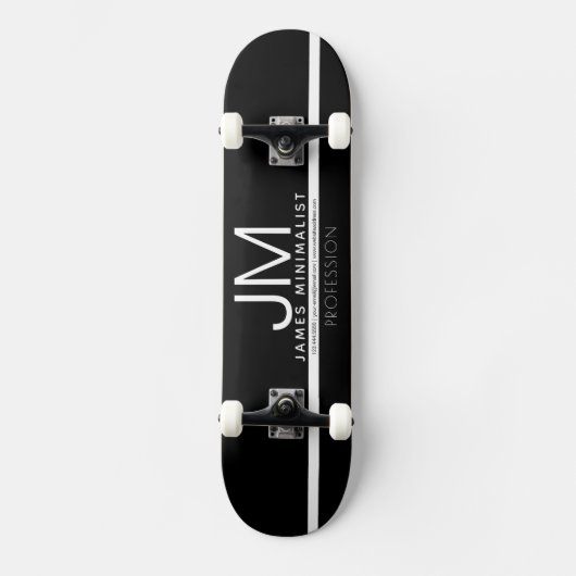 Modern professioneel minimalistisch ontwerp | Zwar Persoonlijk Skateboard (Voorkant)
