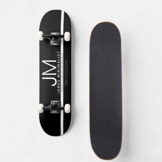 Modern professioneel minimalistisch ontwerp | Zwar Persoonlijk Skateboard (Voorkant)