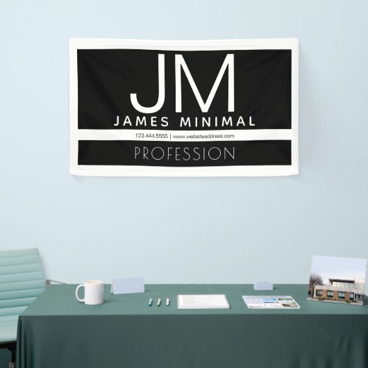 Modern professioneel minimalistisch ontwerp | Zwar Spandoek (Beurs)