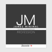 Modern professioneel minimalistisch ontwerp | Zwar Sticker (Vel)