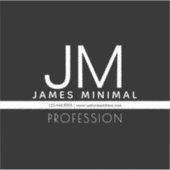 Modern professioneel minimalistisch ontwerp | Zwar Sticker (Voorkant)