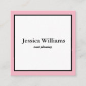 Modern professioneel minimalistisch vierkant vierkante visitekaartje (Voorkant)