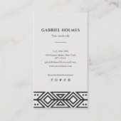 Modern professioneel monogram minimalistisch visitekaartje (Voorkant)