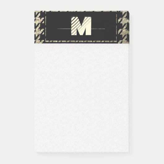 Modern professioneel monogram post-it® notes (Voorkant)