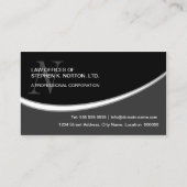 Modern professioneel monogram visitekaartje (Voorkant)