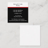 Modern professioneel notarieel ontwerp vierkante visitekaartje (Voorkant / Achterkant)