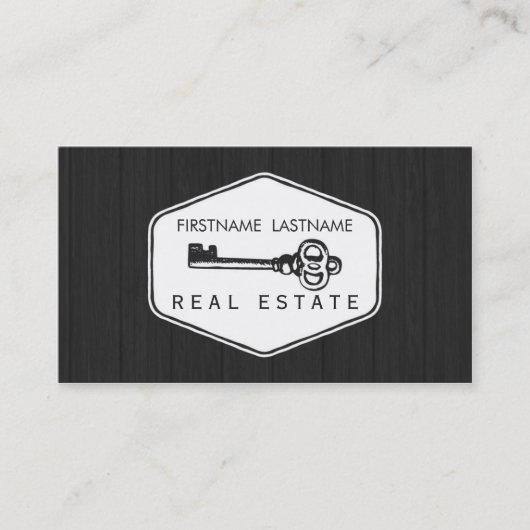 Modern professioneel onroerend goed visitekaartje (Voorkant)