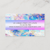 Modern professioneel oplaadbaar holografisch optis visitekaartje (Achterkant)