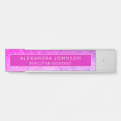 Modern professioneel Paarse glitter marmer Deurbordje (Voorkant)