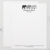 Modern Professioneel Persoonlijk Briefhoofd (Voorkant / Achterkant)