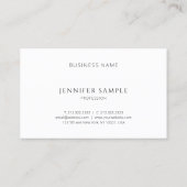 Modern Professioneel Roze Monogram Elegant Eenvoud Visitekaartje (Achterkant)