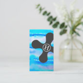 Modern professioneel sanitair Visitekaartje (Staand voorkant)