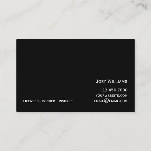 Modern professioneel schilderend Visitekaartje (Achterkant)