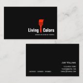 Modern professioneel schilderend Visitekaartje (Voorkant / Achterkant)