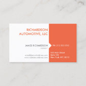 MODERN & PROFESSIONEEL SINAASAPPEL/WIT Visitekaart Visitekaartje (Voorkant)