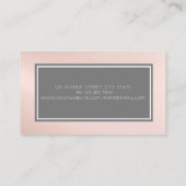 Modern professioneel stijlvol Lijst Visitekaartje (Achterkant)