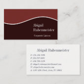 Modern professioneel stijlvol visitekaartje (Voorkant / Achterkant)