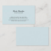 Modern professioneel stylistisch script visitekaartje (Voorkant / Achterkant)