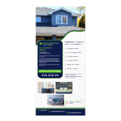 Modern Professioneel Vastgoed en Huis het Verkopen Reclamekaart (Achterkant)