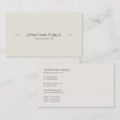 Modern Professioneel Verfijnd Eenvoudig Duidelijk Visitekaartje (Voorkant / Achterkant)