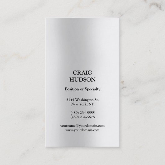 Modern professioneel Visitekaartje (Voorkant)