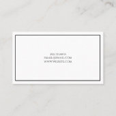 Modern professioneel Visitekaartje (Achterkant)