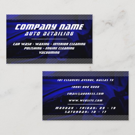 Modern professioneel visitekaartje (Voorkant / Achterkant)