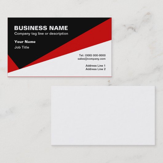 Modern professioneel Visitekaartje (Voorkant / Achterkant)