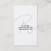 Modern professioneel Visitekaartje (Achterkant)