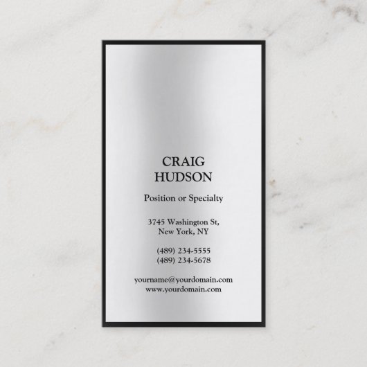 Modern professioneel Visitekaartje (Voorkant)