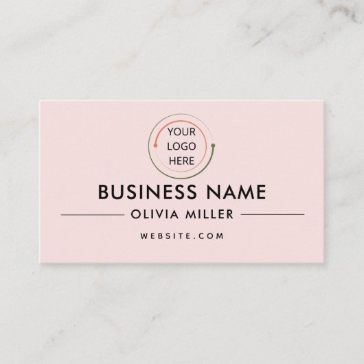 Modern professioneel Visitekaartje met QR-code (Voorkant)