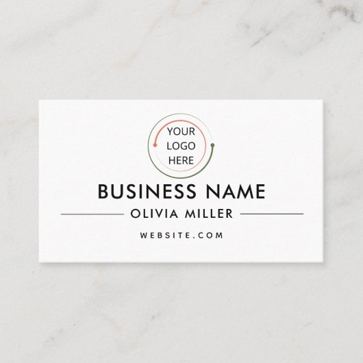 Modern professioneel Visitekaartje met QR-code (Voorkant)