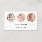 Modern professioneel Visitekaartje met QR-code (Voorkant)