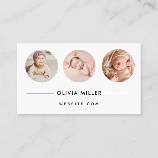 Modern professioneel Visitekaartje met QR-code (Voorkant)